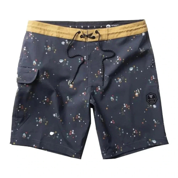 NWT Vissla Slow Rider 18.5" Boardshorts Grey Swim Trunks Bathing Suit Size 36 - Picture 1 of 13